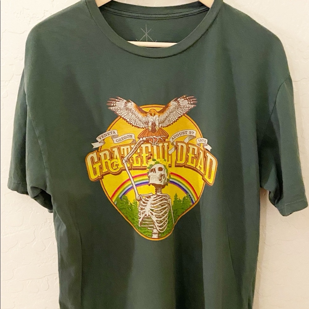Life Clothing Co. Grateful Dead Venetia Oregon T-Shirt Size L Green